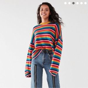The ragged priest rainbow sweater top